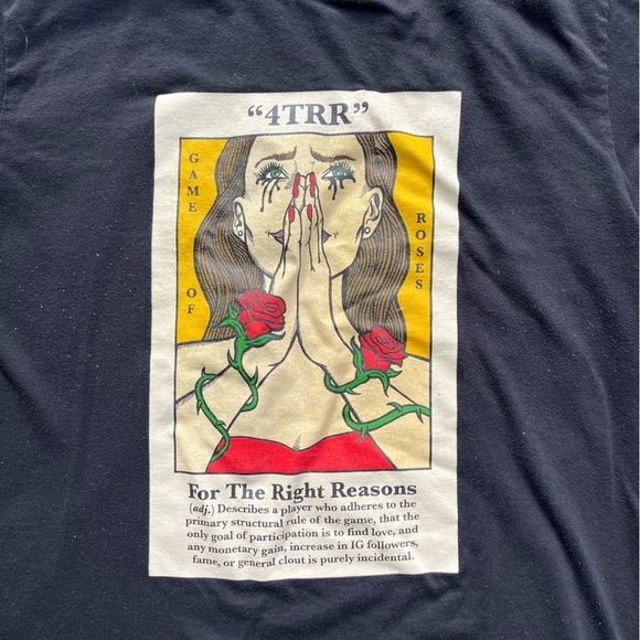 For the Right Reasons T-Shirt Black Unisex NO SIZE Tarot Art Esoteric Cartoon - Picture 2 of 13